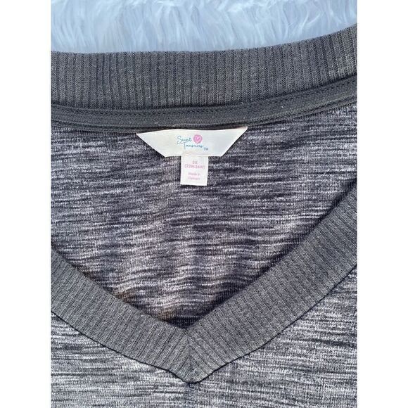 Secret Treasures SZ 3X Woman’s Gray Stylish Long Sleeve Top - Picture 3 of 8